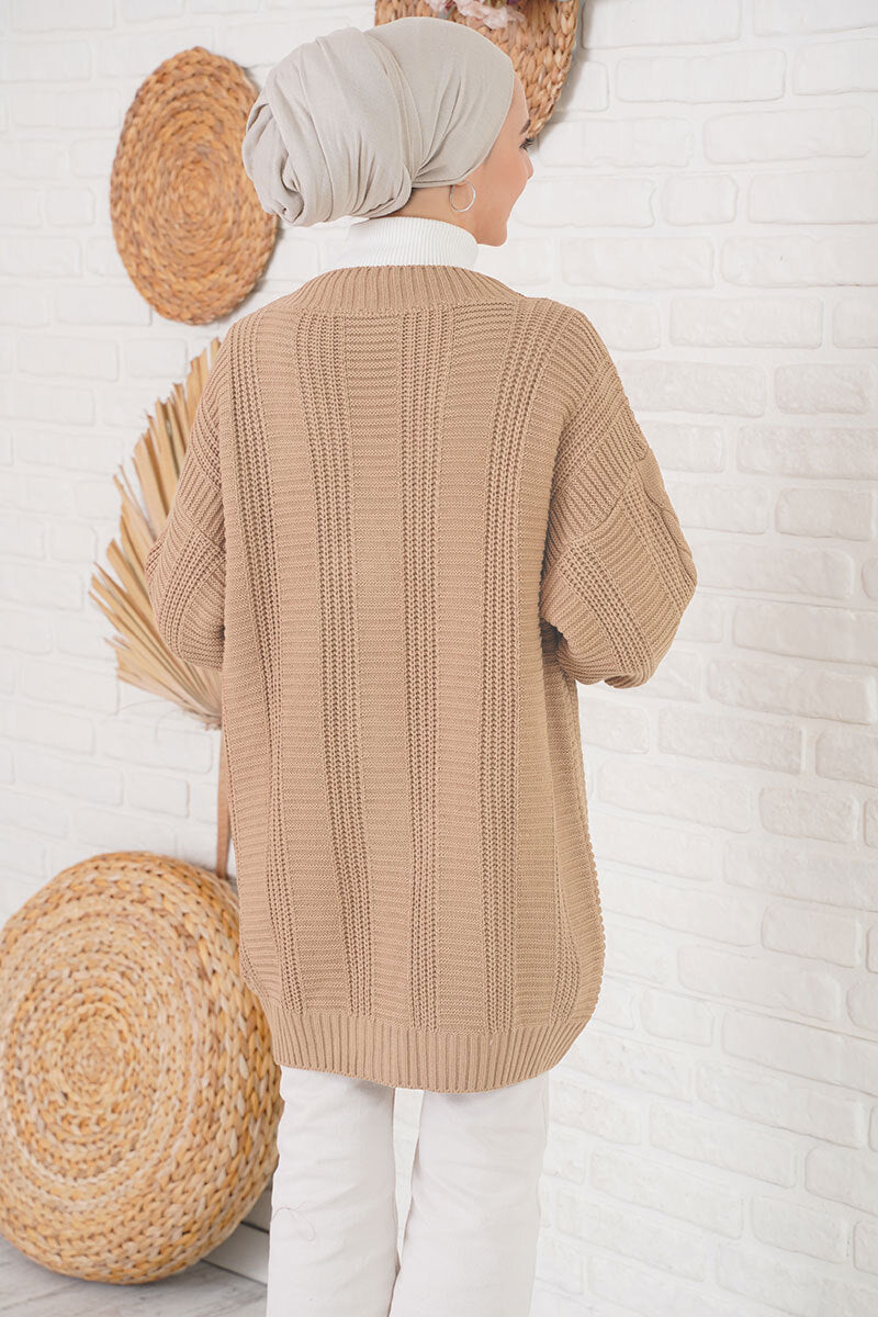 Cable Textured Cardigan