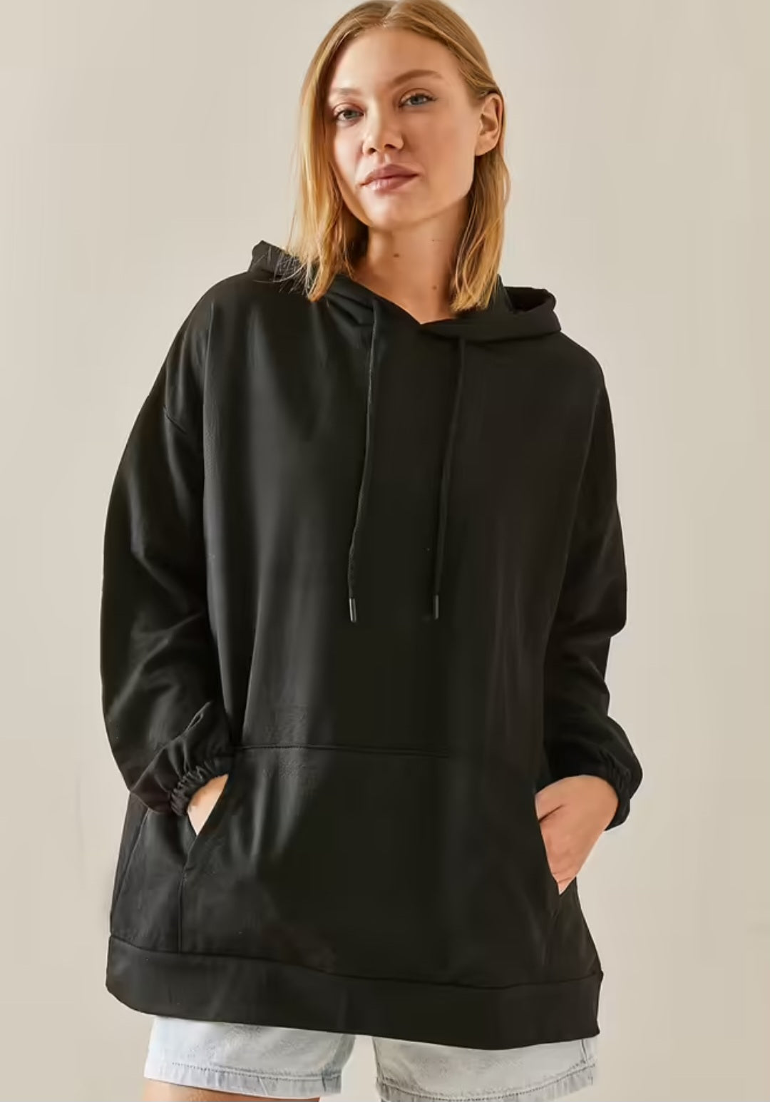 Kangaroo Pocket Oversize Sweater